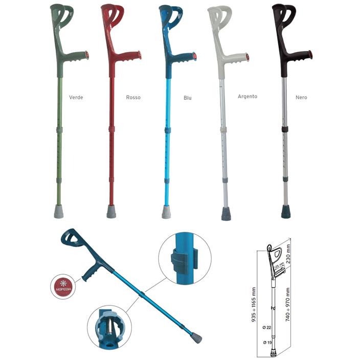 Coppia stampelle avambraccio BRIO RP701