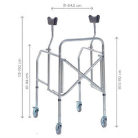 Deambulatore sottoascellare pieghevole RP754S - Regolabile in altezza