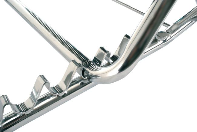 Reggicuscino MOPEDIA in tubo di acciaio cromato