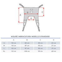 Imbracatura standard IM100 per sollevamalati - in rete senza poggiatesta