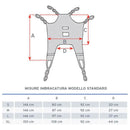 Imbracatura standard IM111 per sollevamalati - in tela con poggiatesta