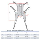 Imbracatura contenitiva IM120 per sollevamalati - in tela con stecche e poggiatesta