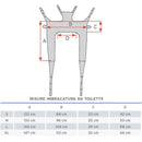 Imbracatura da toilette IM141 per sollevamalati - in rete con poggiatesta