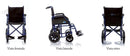Carrozzina pieghevole da Transito ARDEA One GO! Blu - CP500B
