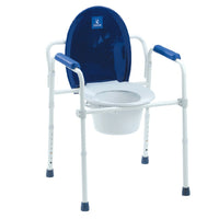 Sedia comoda WC in alluminio a 4 funzioni - Pieghevole