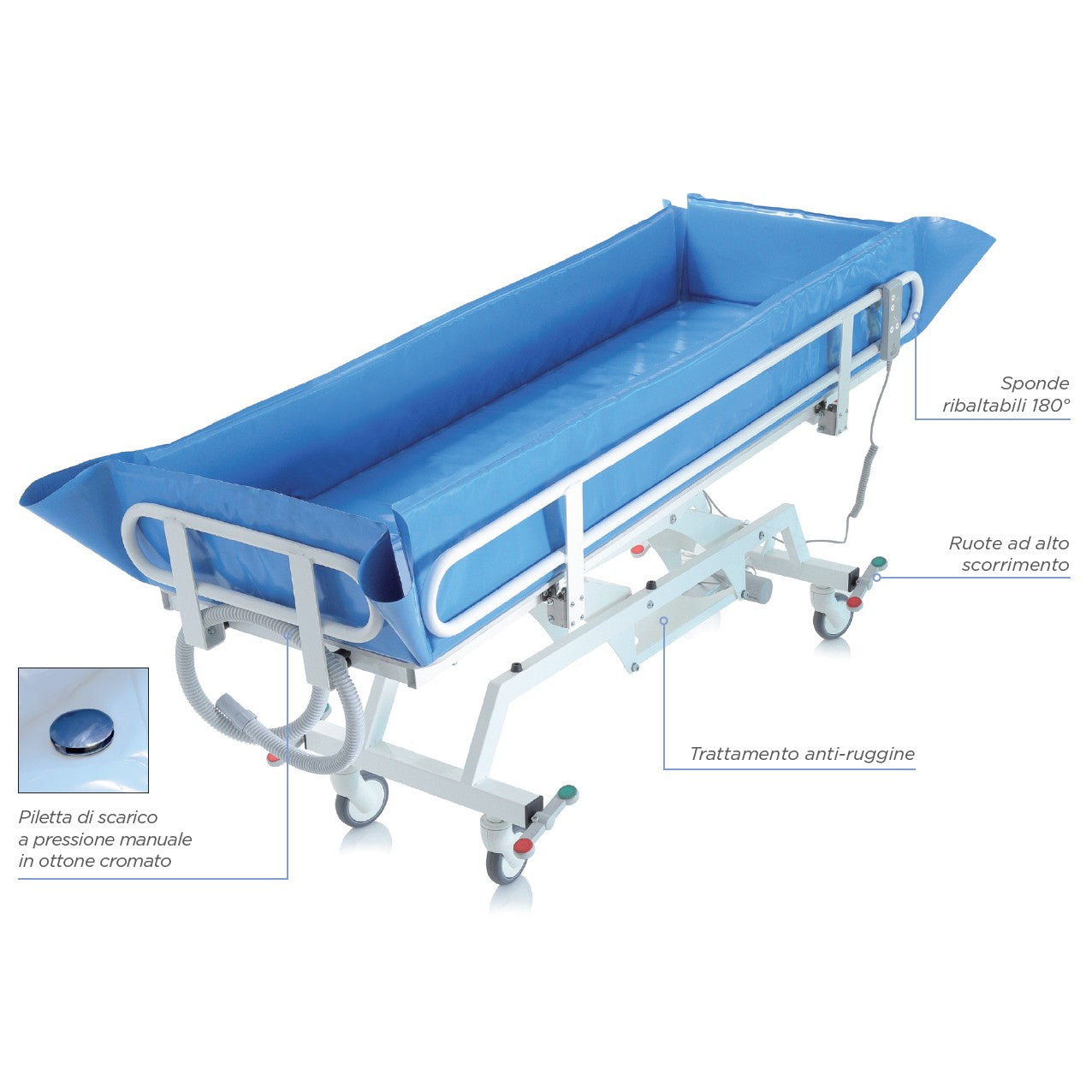 Barella doccia elettrica NEFTI BI110 - Portata 200 Kg