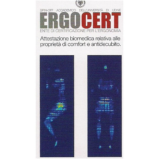 Materasso antidecubito in poliuretano/viscoelastico FISIO - H18 + Fodera IGNITEX