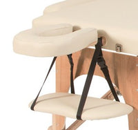 Kit poggiatesta + poggiabraccia per lettini pieghevoli in legno FLEX