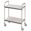 Carrello in bilaminato 2 piani - cm 60x40x80H