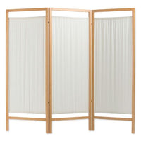 Paravento in legno STD con pannelli in cotone sanforizzato