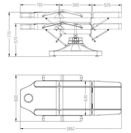 Poltrona multifunzionale LUXOR meccanica