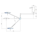 Lampada Scialitica PENTALED 12 da parete