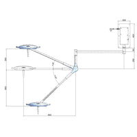 Lampada Scialitica PENTALED 12 da parete