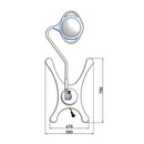 Lampada Scialitica PENTALED 12 su piantana con ruote