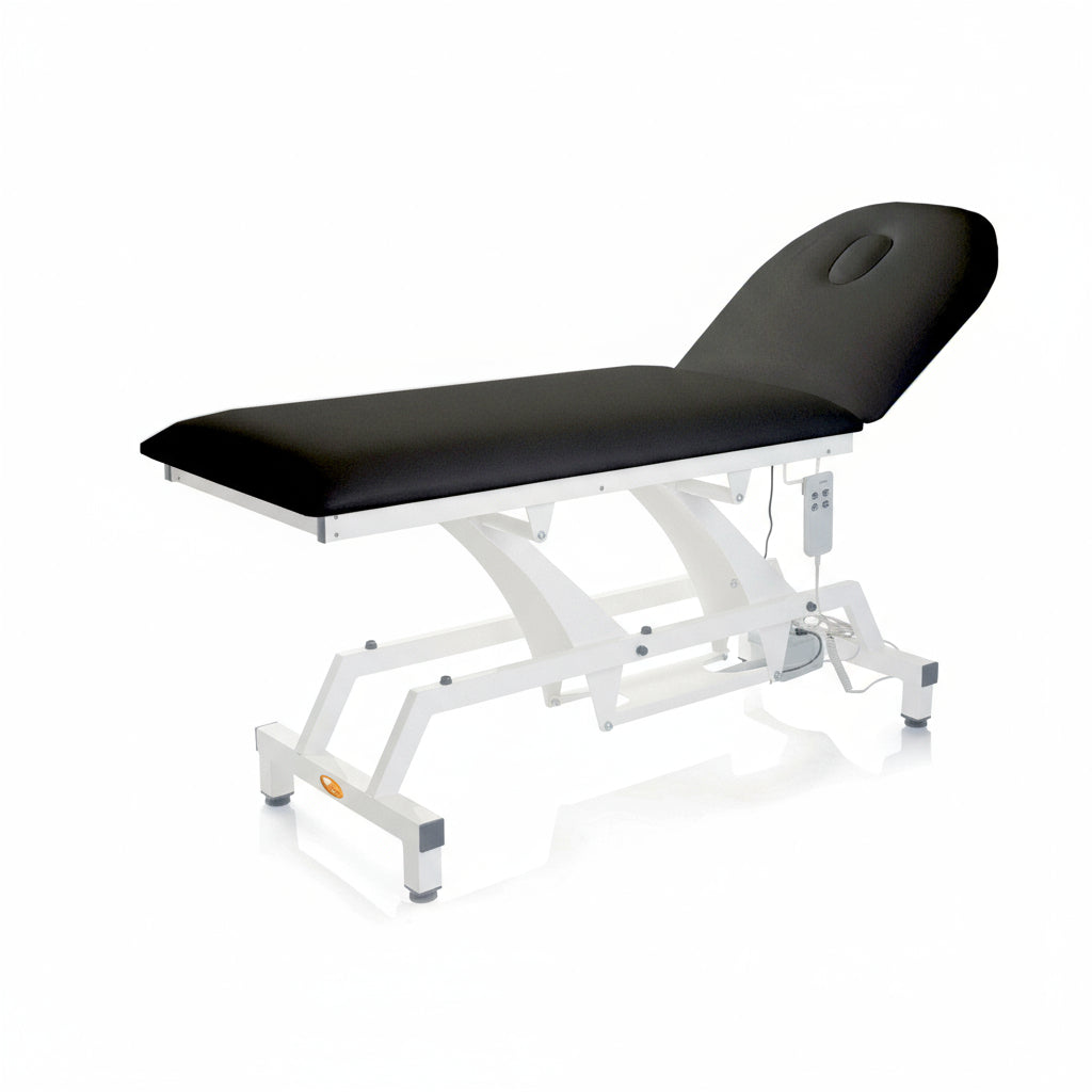 Lettino elettrico ad altezza variabile LYTUS MI381 - cm 68 con schienale elettrico e ruote