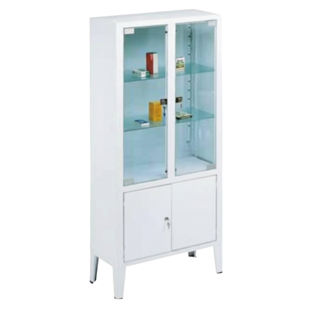 Armadio vetrina per medicinali a 4 ante DELUXE