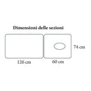 Lettino in legno DENEB MO711 - Larghezza cm 74