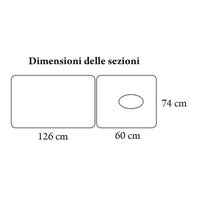 Lettino in legno DENEB MO711 - Larghezza cm 74