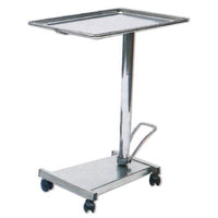 Carrello servitore MAYO Idraulico in acciaio inox - base con pedale