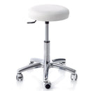 Sgabello con sedile imbottito - base in alluminio elevabile a gas