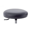 Sgabello con sedile imbottito - base in alluminio elevabile a gas