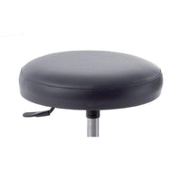 Sgabello con sedile imbottito - base in alluminio elevabile a gas