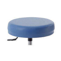 Sgabello con sedile imbottito - base in alluminio elevabile a gas