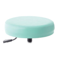 Sgabello con sedile imbottito - base in plastica elevabile a gas