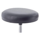 Sgabello con sedile imbottito - base in plastica elevabile a vite