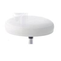 Sgabello con sedile imbottito - base in plastica elevabile a vite