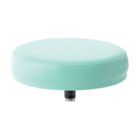 Sgabello con sedile imbottito - base in plastica elevabile a vite