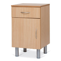 Comodino da degenza in melaminico/Faggio MP140  - 1 Cassetto e 1 Anta
