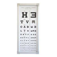 Ottotipo non luminoso Decimale Misto - 5 metri