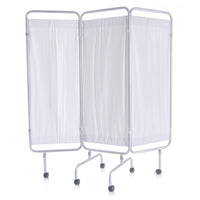 Paravento a 3 ante MO412C in acciaio verniciato con ruote