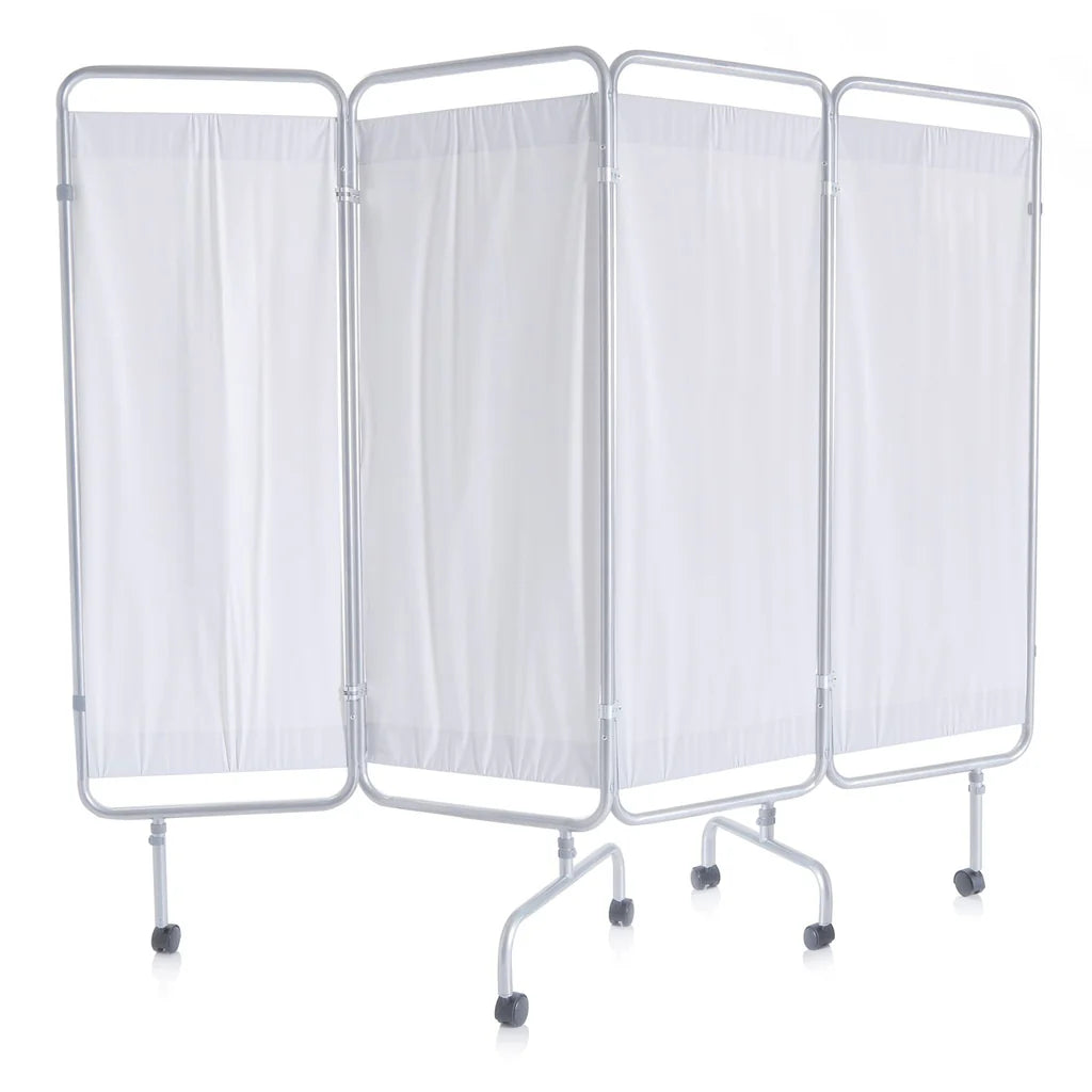 Paravento a 4 ante MO414C in acciaio verniciato con ruote