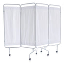 Paravento a 4 ante MO414C in acciaio verniciato con ruote