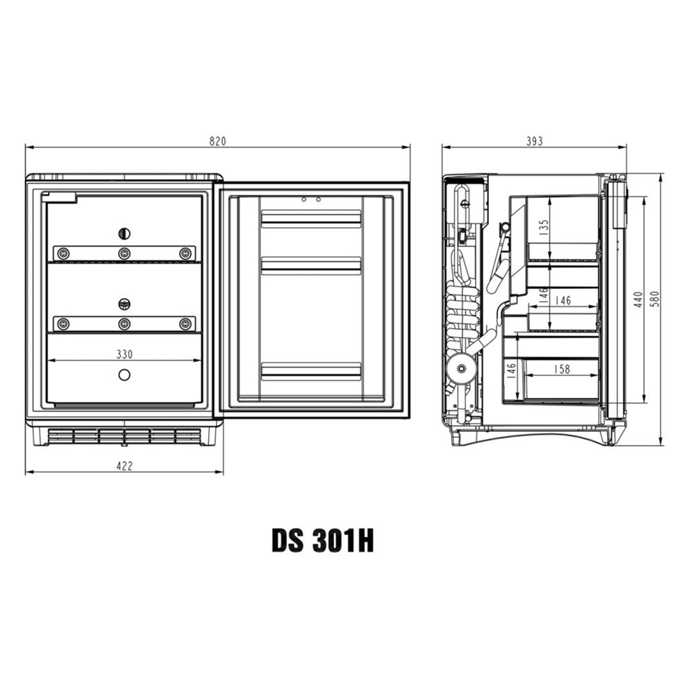 Frigorifero per Farmaci e Vaccini 27 Litri - DOMETIC DS 301H