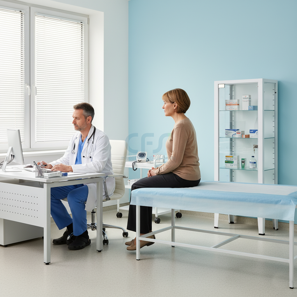 Armadio vetrina per medicinali a 1 anta DELUXE