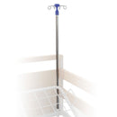 Asta porta flebo in acciaio inox MPA303 - 4 ganci in acciaio