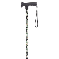 Bastone in alluminio regolabile RP163-2 Manico a T - Fantasia fiori