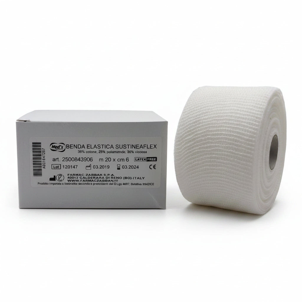 Benda elastica coesiva SUSTINEAFLEX cm 6 x 20 metri