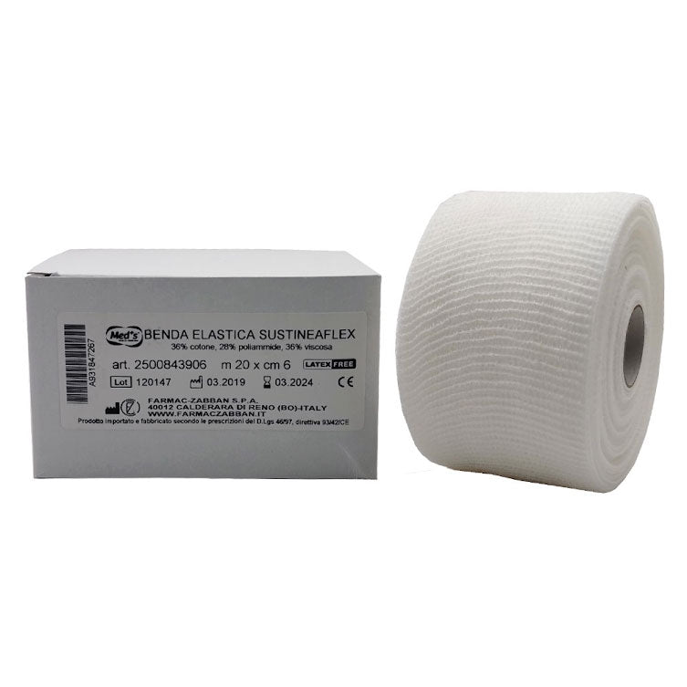 Benda elastica coesiva SUSTINEAFLEX cm 6 x 20 metri