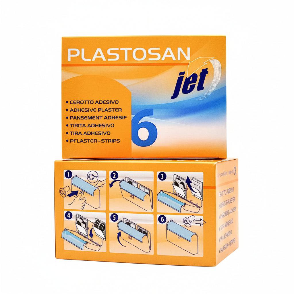Ricarica Dispenser BOLERO - Plastosan Jet Strips in TNT 25 x 72 mm  (6 x 36 pz)