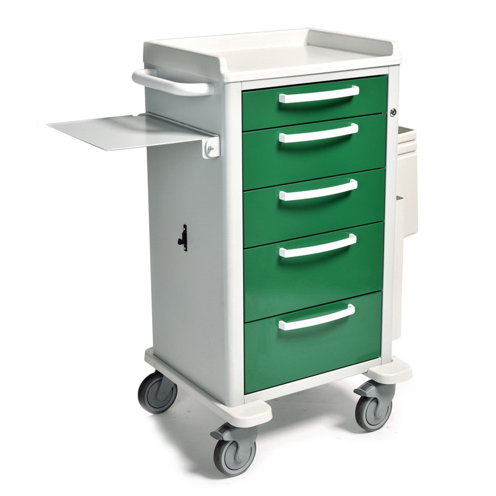 Carrello Terapia I-MEDIK Hospital STD - 5 cassetti - Verde