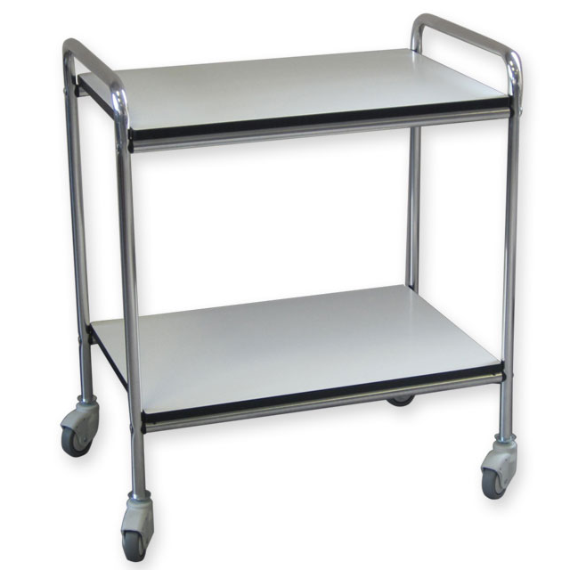 Carrello in bilaminato GIMA 3 a 2 piani - cm 70×50×78H