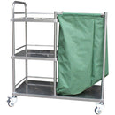 Carrello per raccolta e distribuzione biancheria in acciaio