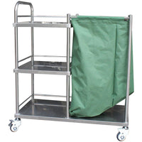 Carrello per raccolta e distribuzione biancheria in acciaio