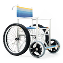 Carrozzina da mare SOLEMARE con 2 ruotine anteriori