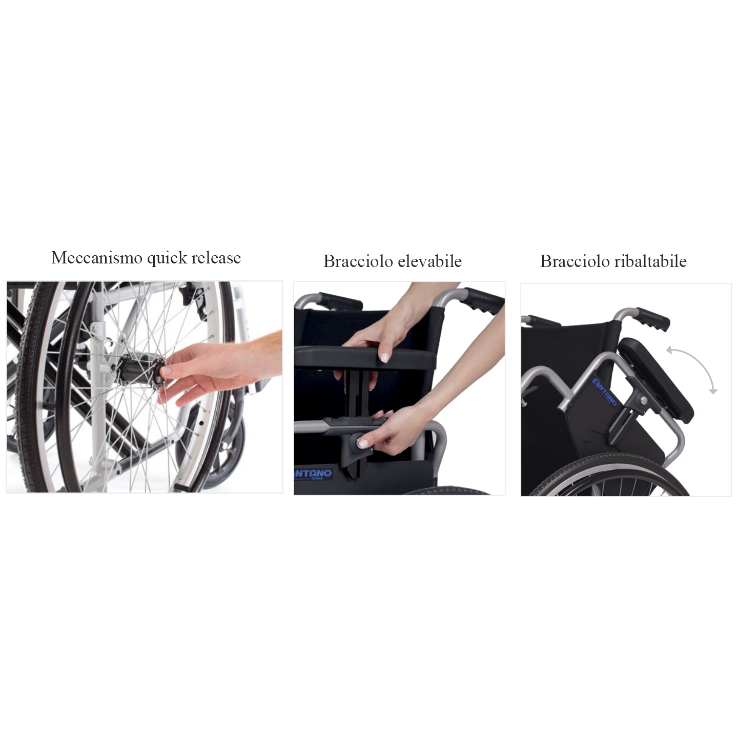 Carrozzina pieghevole ad Autospinta URANIA 600