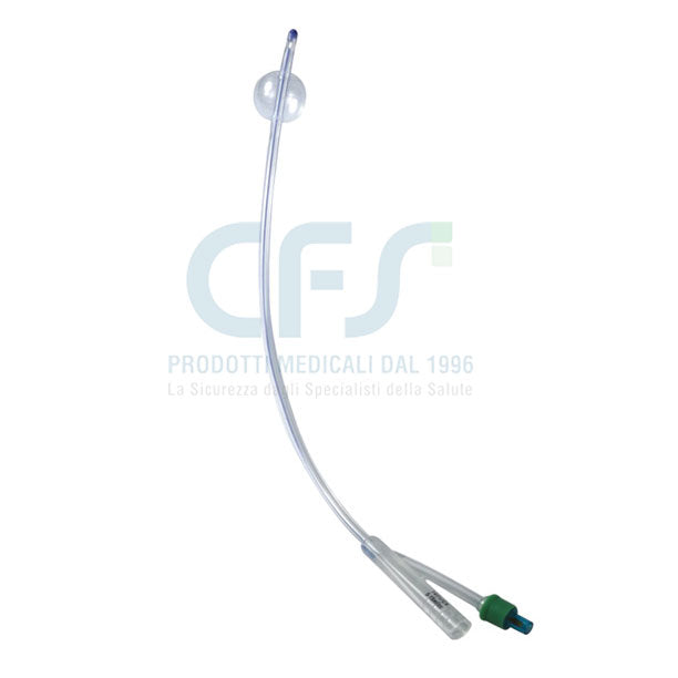 Catetere vescicale Foley - Punta TIEMANN - Silicone a 2 vie